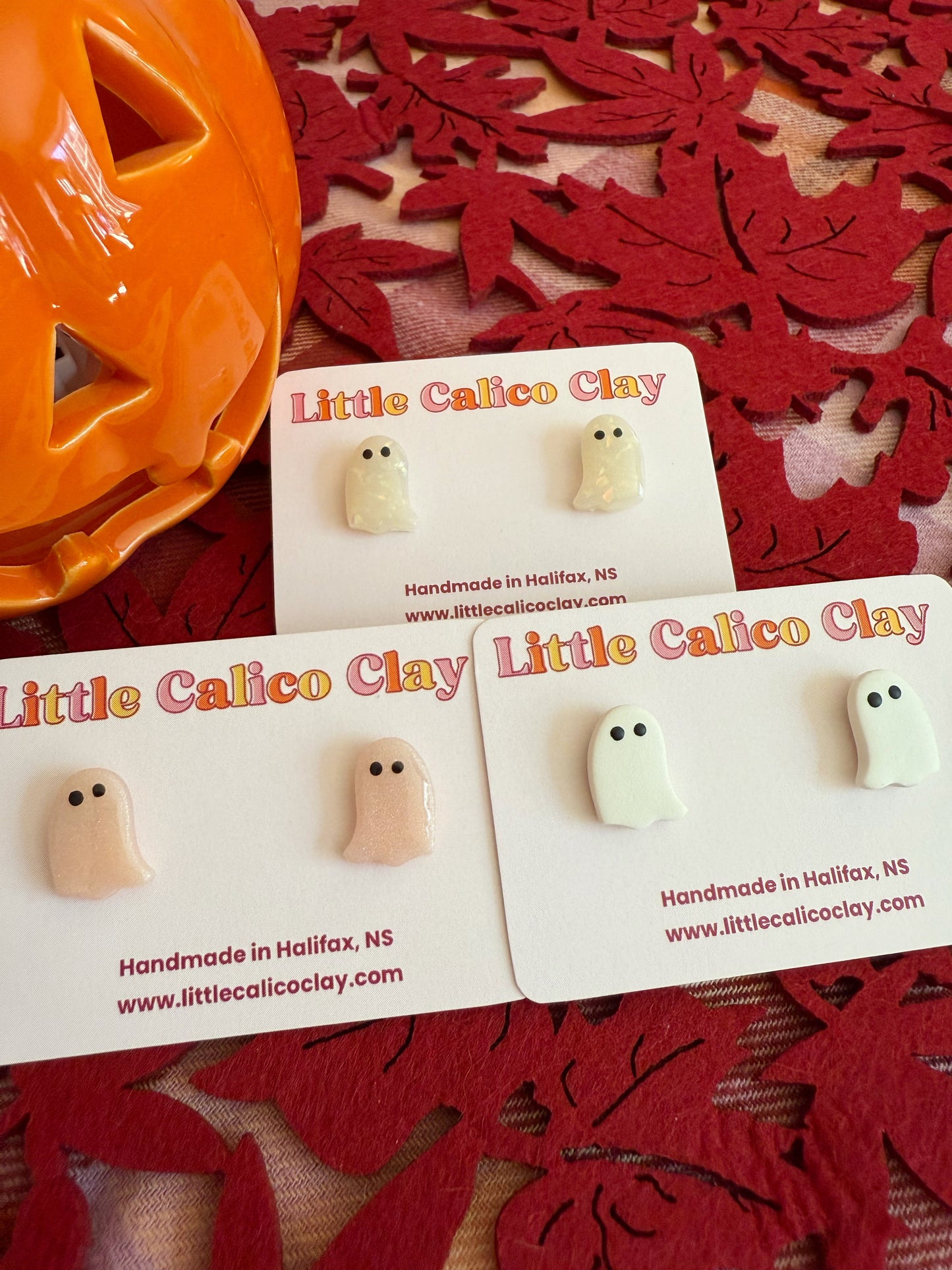 Mirrored Ghost Studs