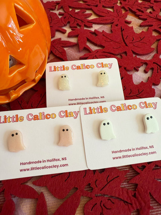 Mirrored Ghost Studs