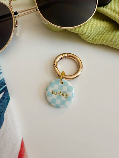 Checkerboard Pet Tag