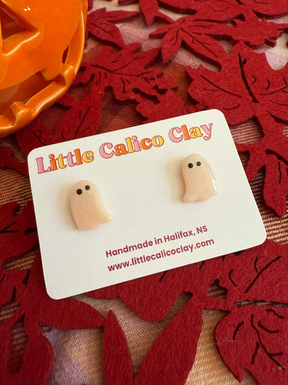 Mirrored Ghost Studs