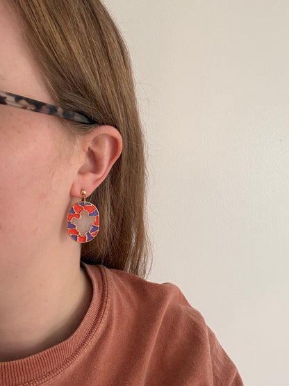 Stained Glass Ghost Dangles