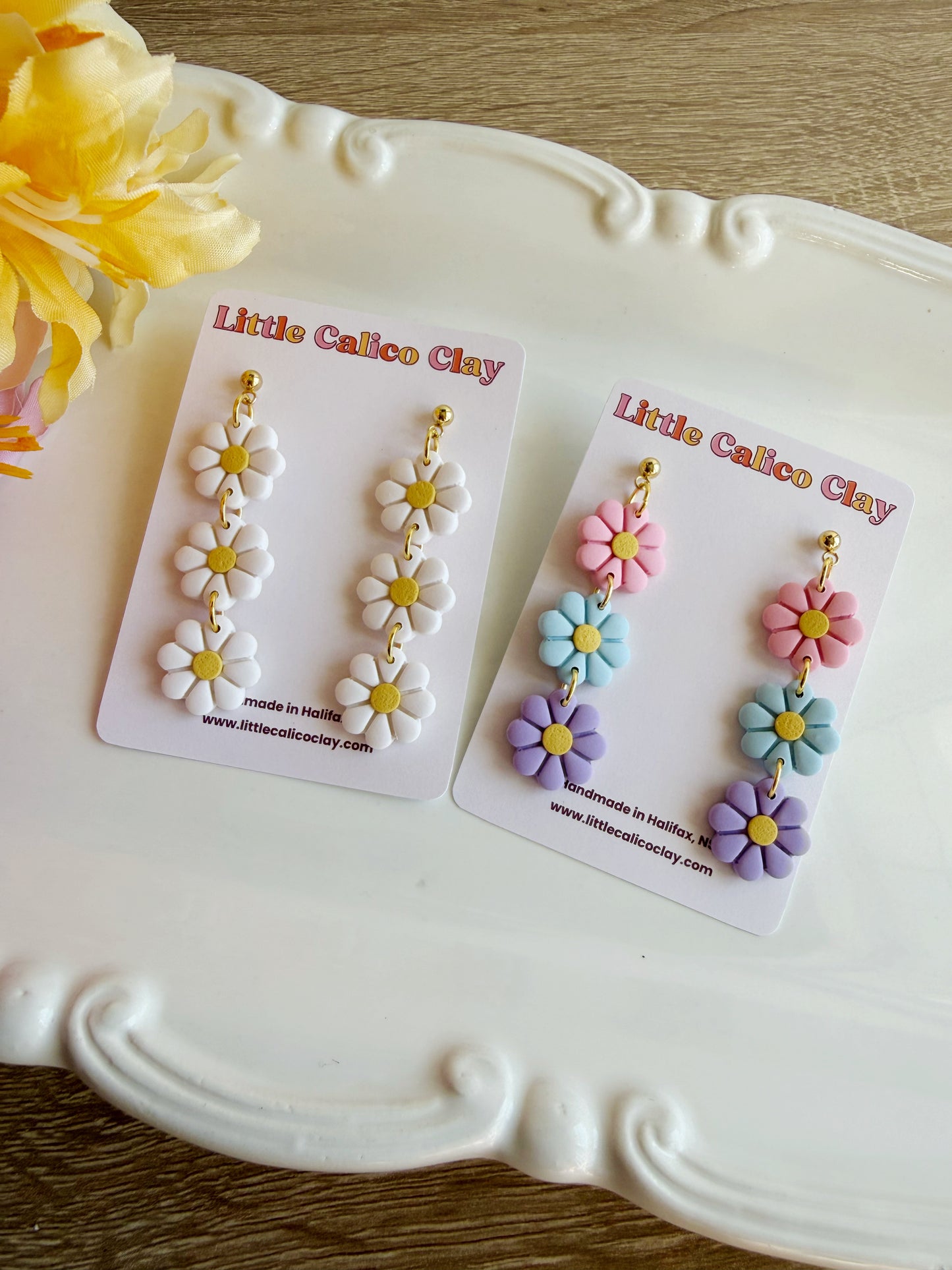Triple Daisy Dangles