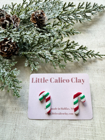 Candy Cane Studs