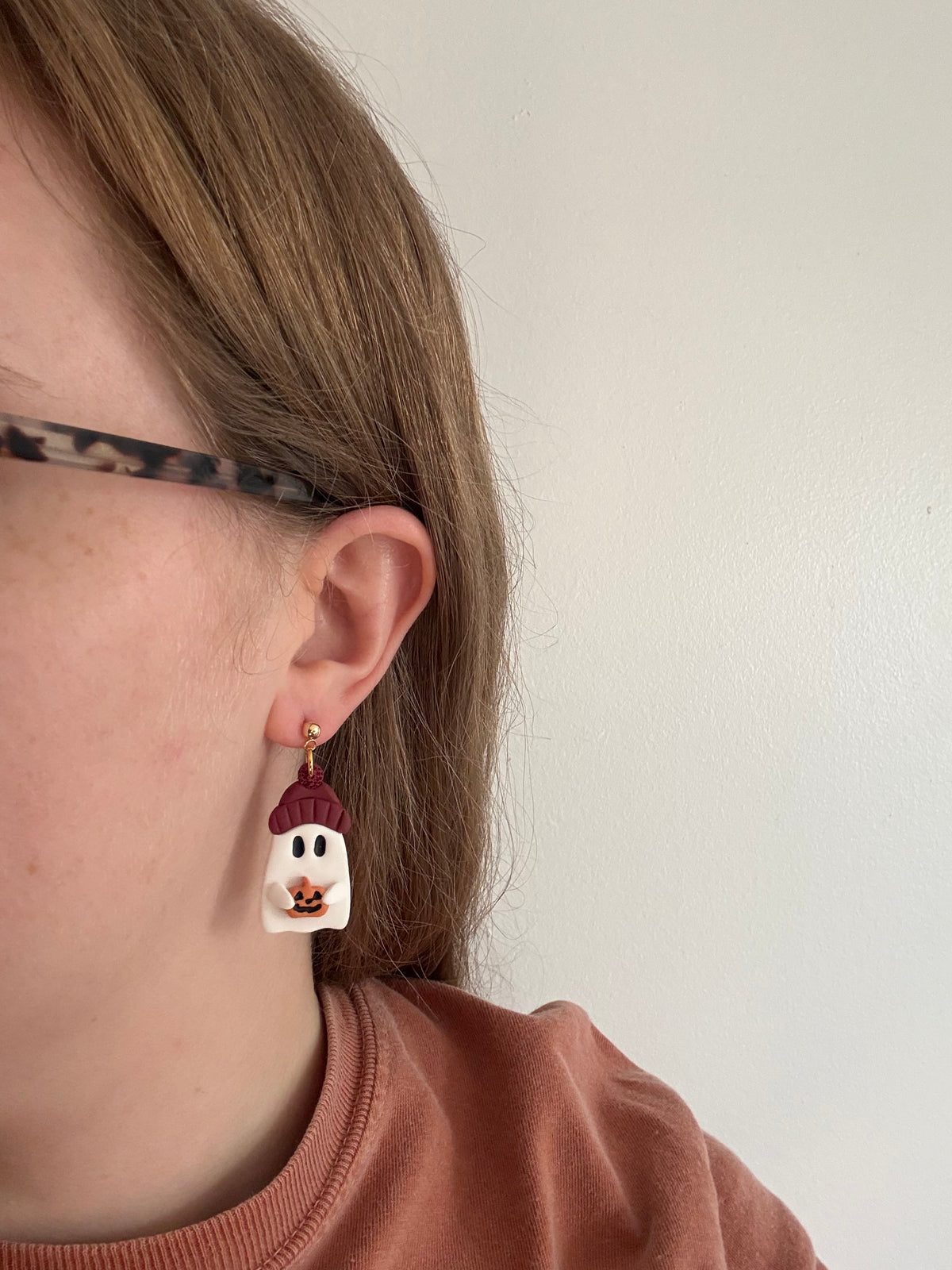 Beanie Ghost Dangles