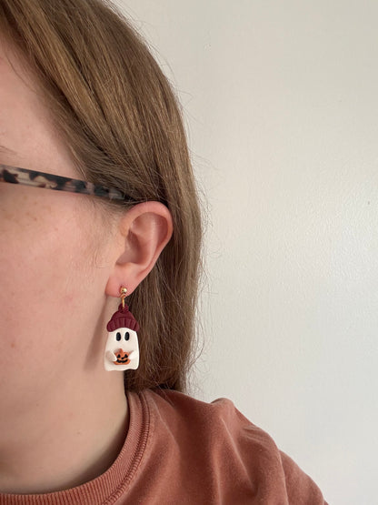 Beanie Ghost Dangles