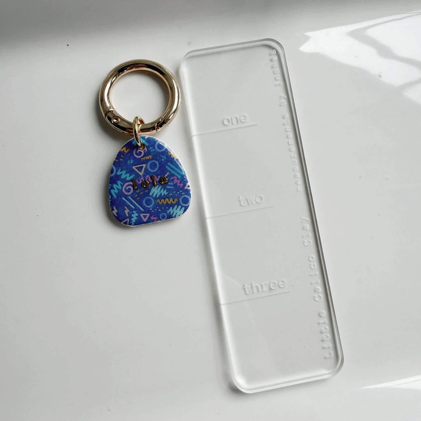 90s Print Pet Tag