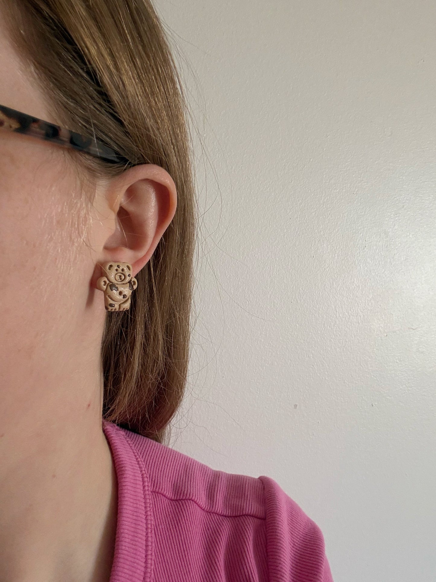 Teddy Cookie Studs
