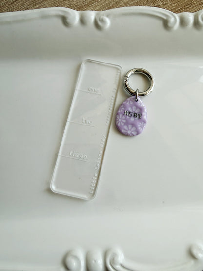 Floral Easter Egg Pet Tag