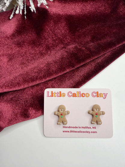 Gingerbread Man Studs