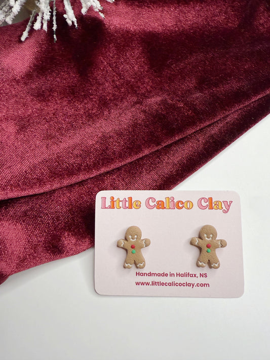 Gingerbread Man Studs