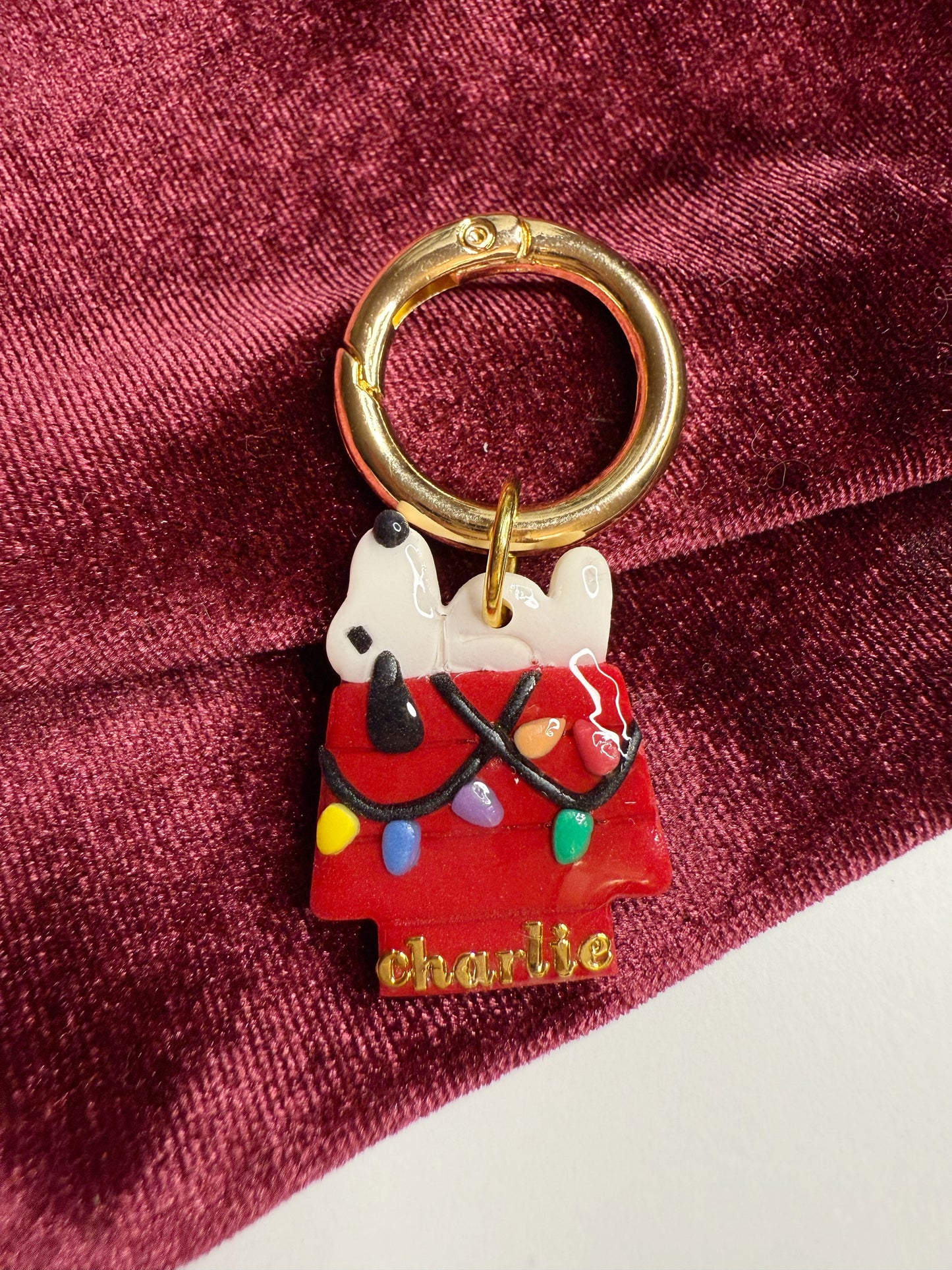 Christmas Beagle Pet Tag