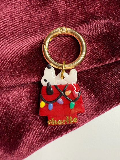 Christmas Beagle Pet Tag