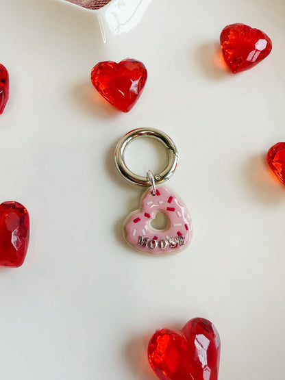 Heart Donut Pet Tag