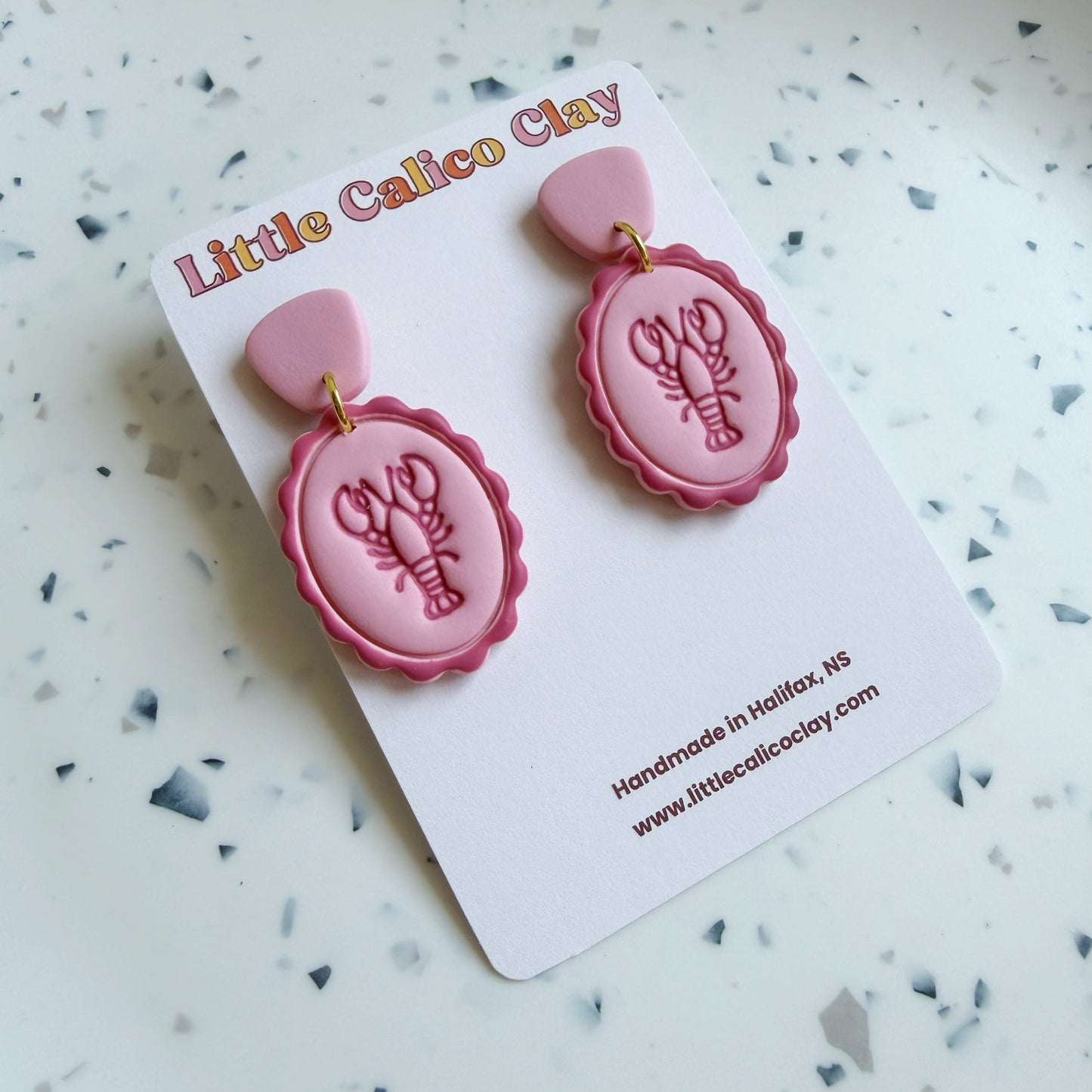 Monochrome Lobster Dangles