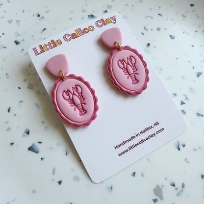 Monochrome Lobster Dangles