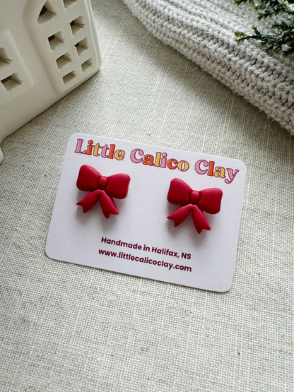 Holiday Bow Studs