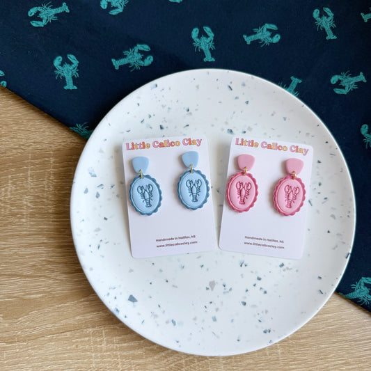 Monochrome Lobster Dangles