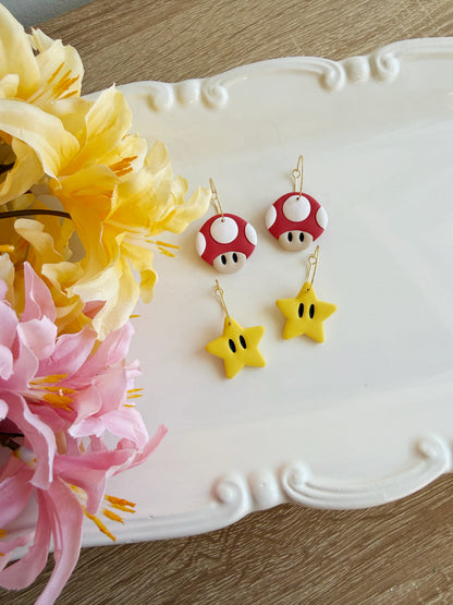 Mushroom and Star Hoops