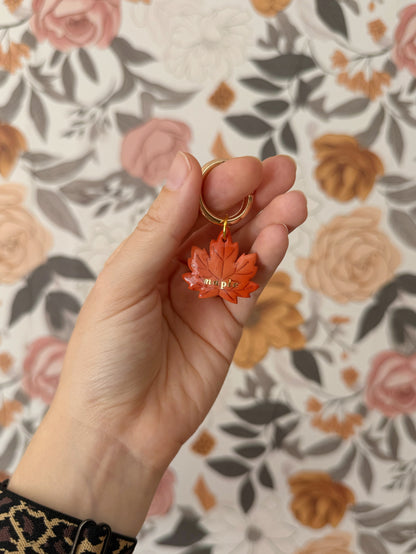 Maple Leaf Pet Tag