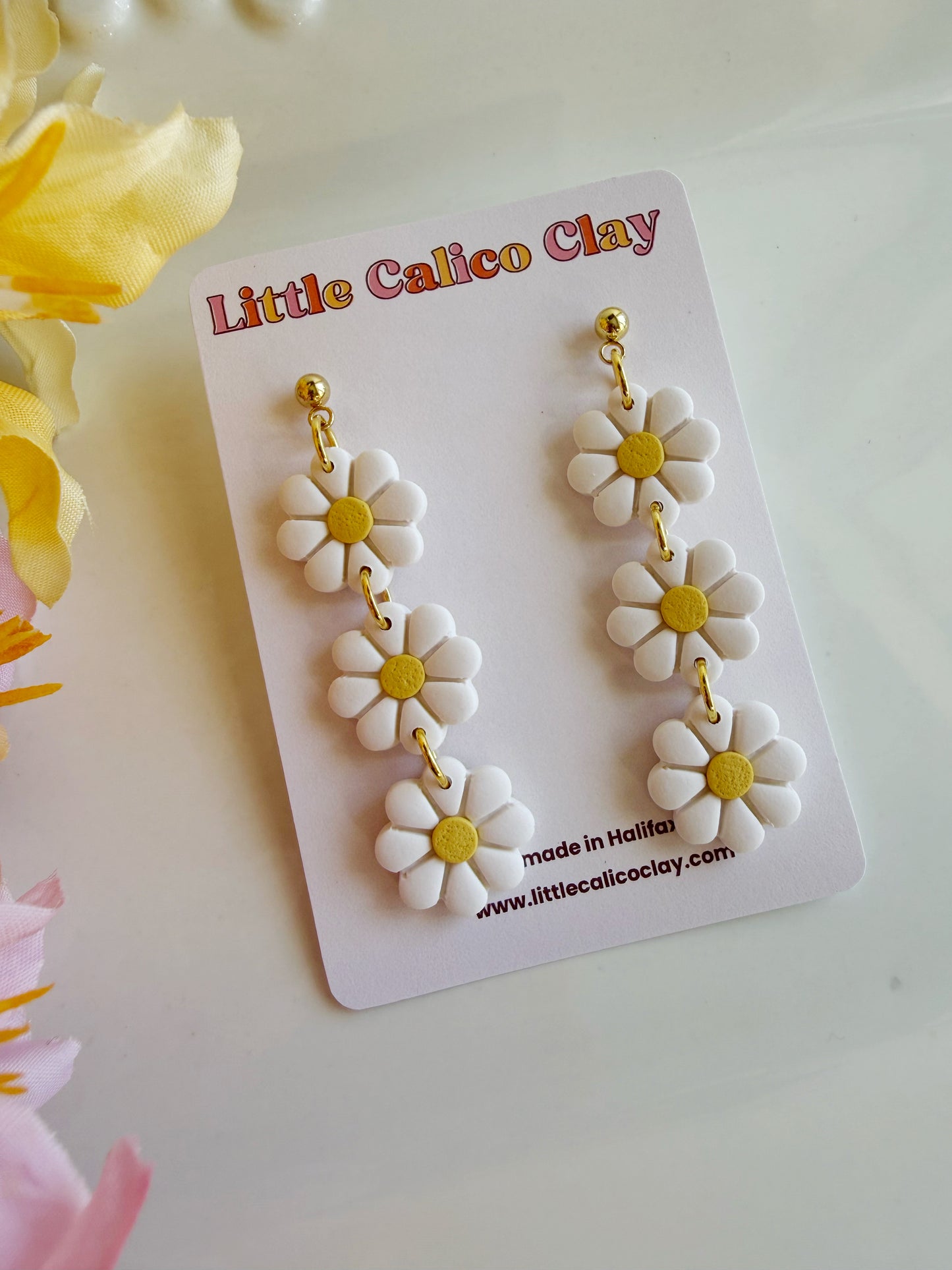 Triple Daisy Dangles