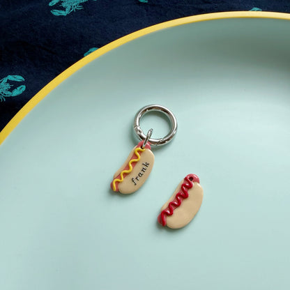 Hot Dog Pet Tag