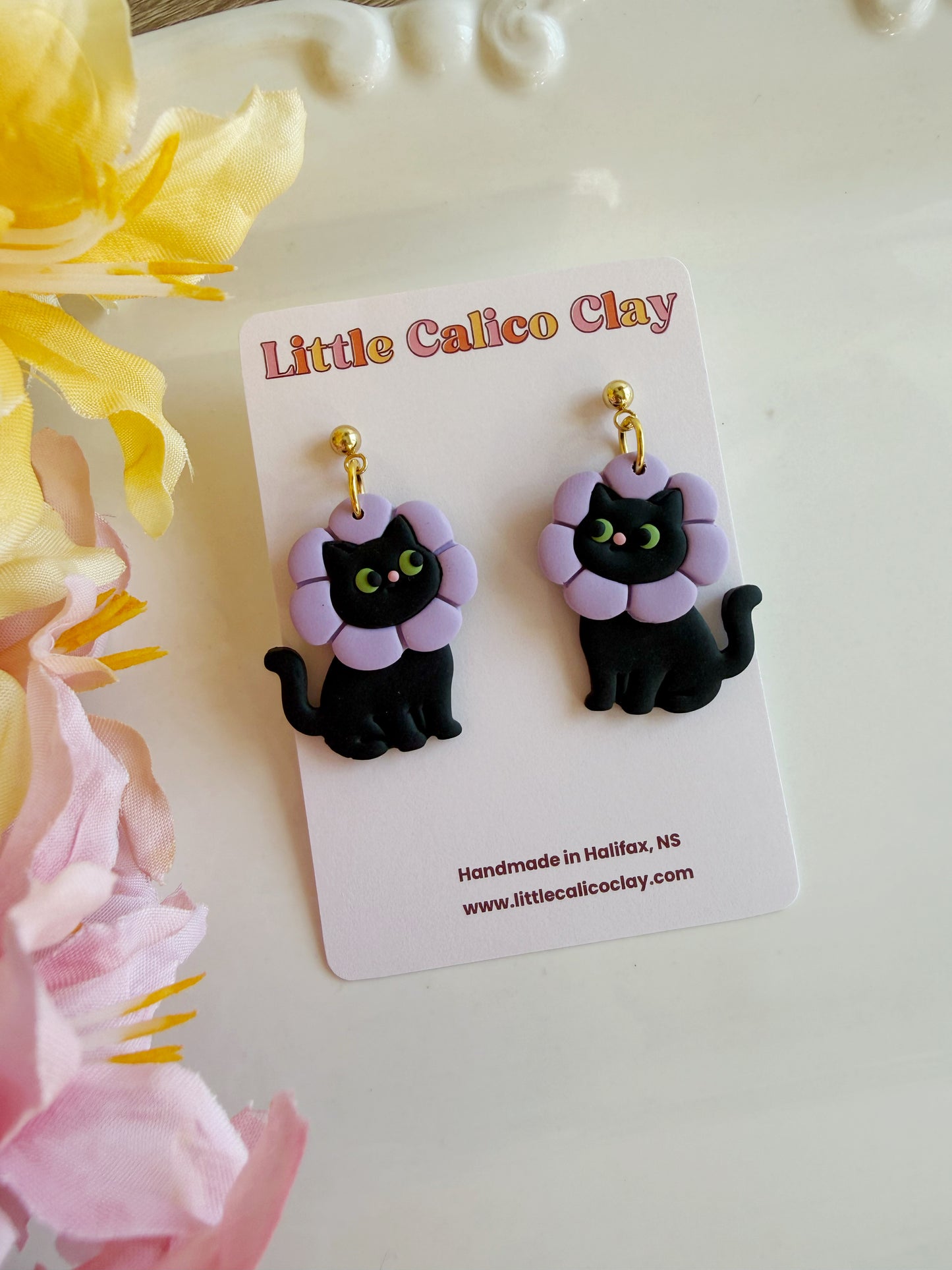 Flower Cat Dangles