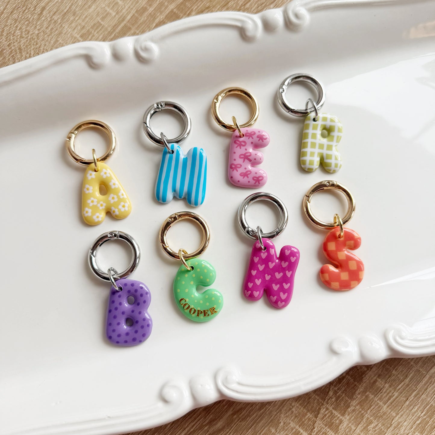 Bubble Letter Pet Tag
