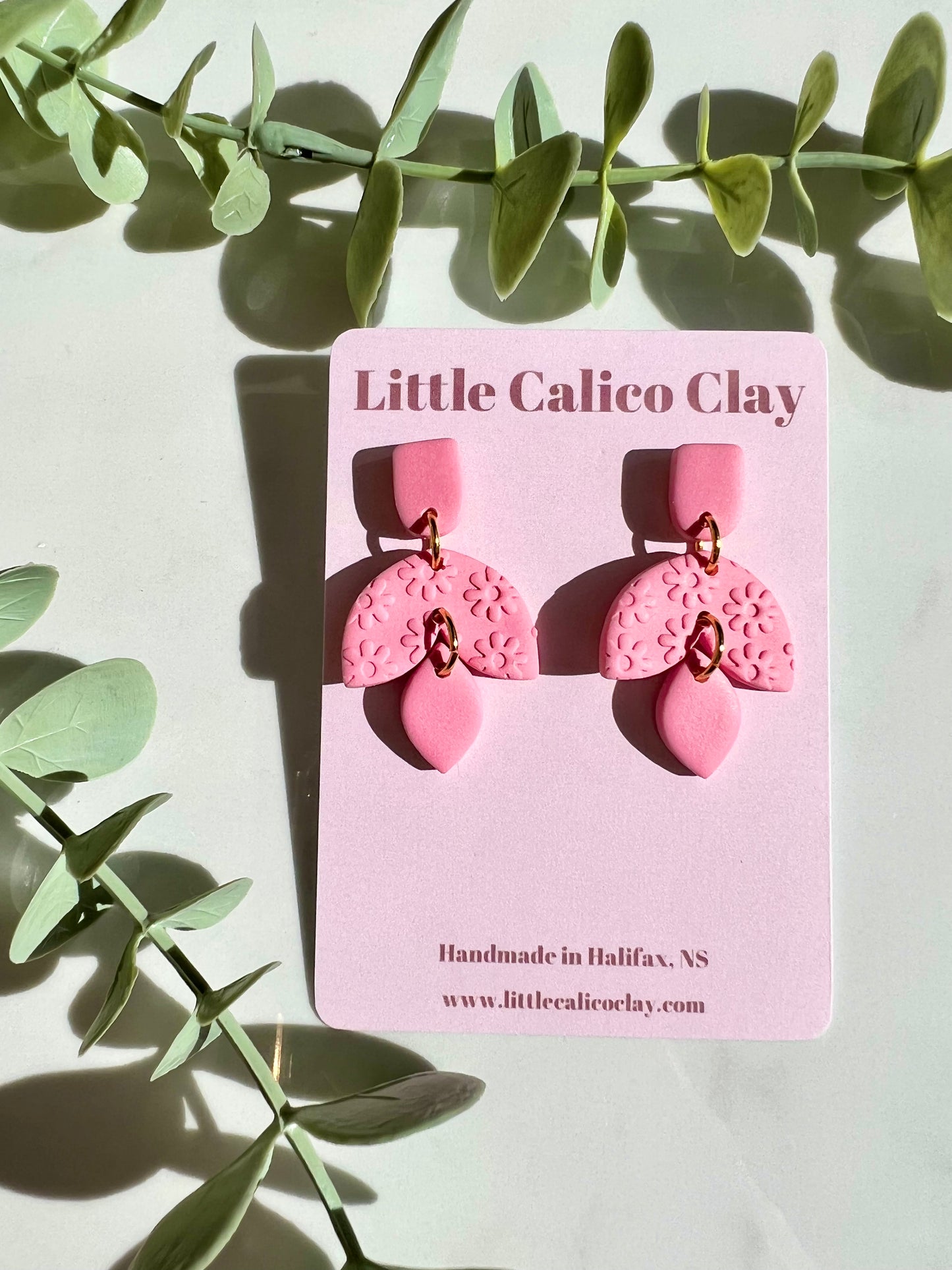 Flower Printed Mini Dangles