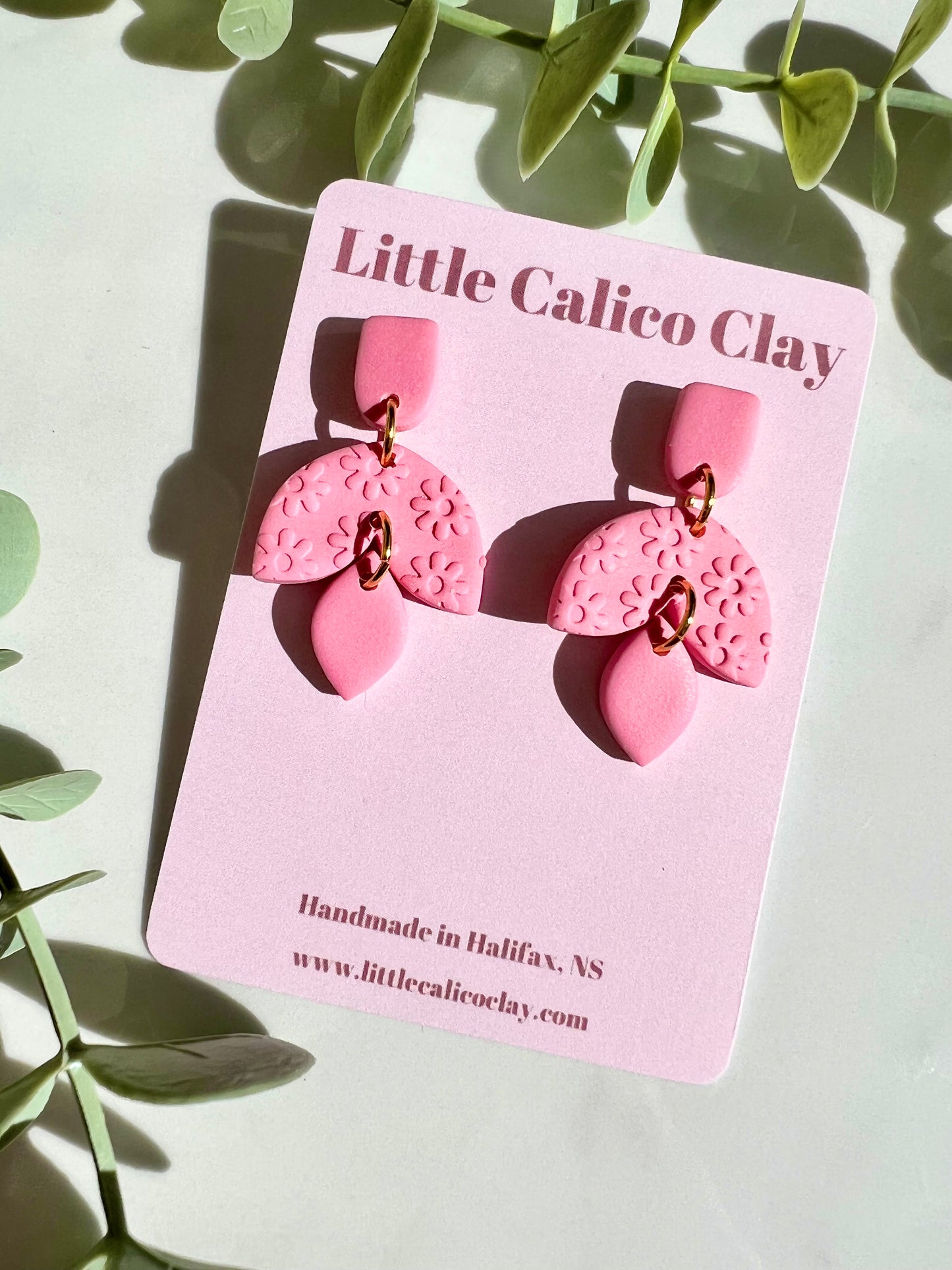 Flower Printed Mini Dangles