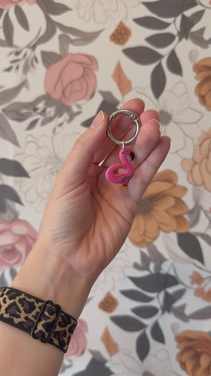Flamingo Float Pet Tag
