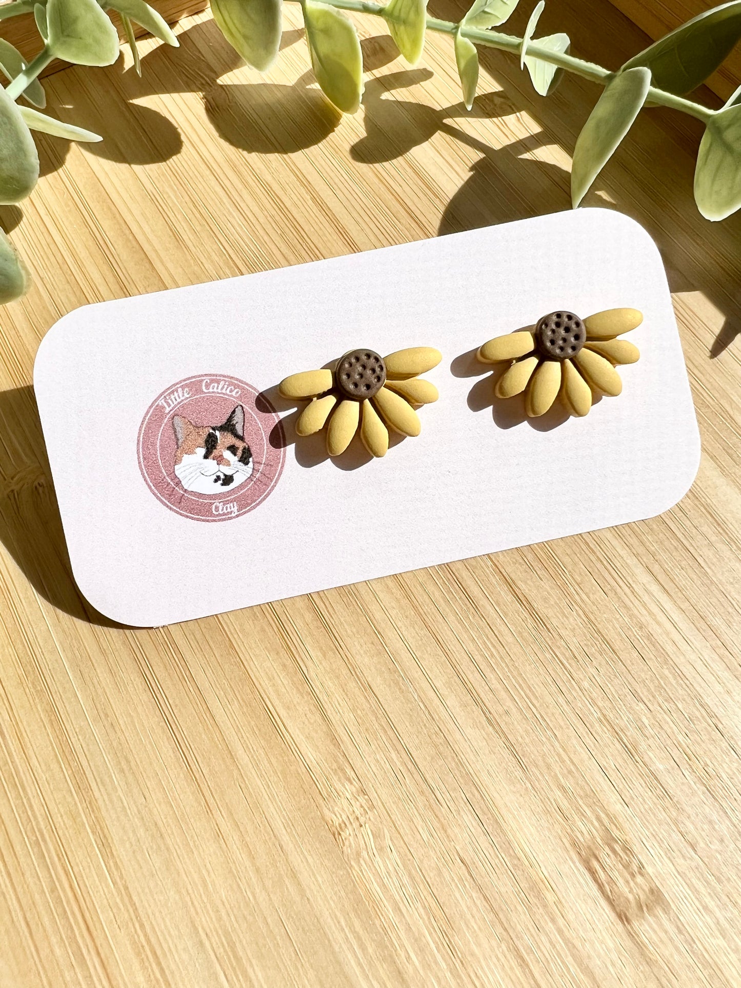 Half Sunflower Studs