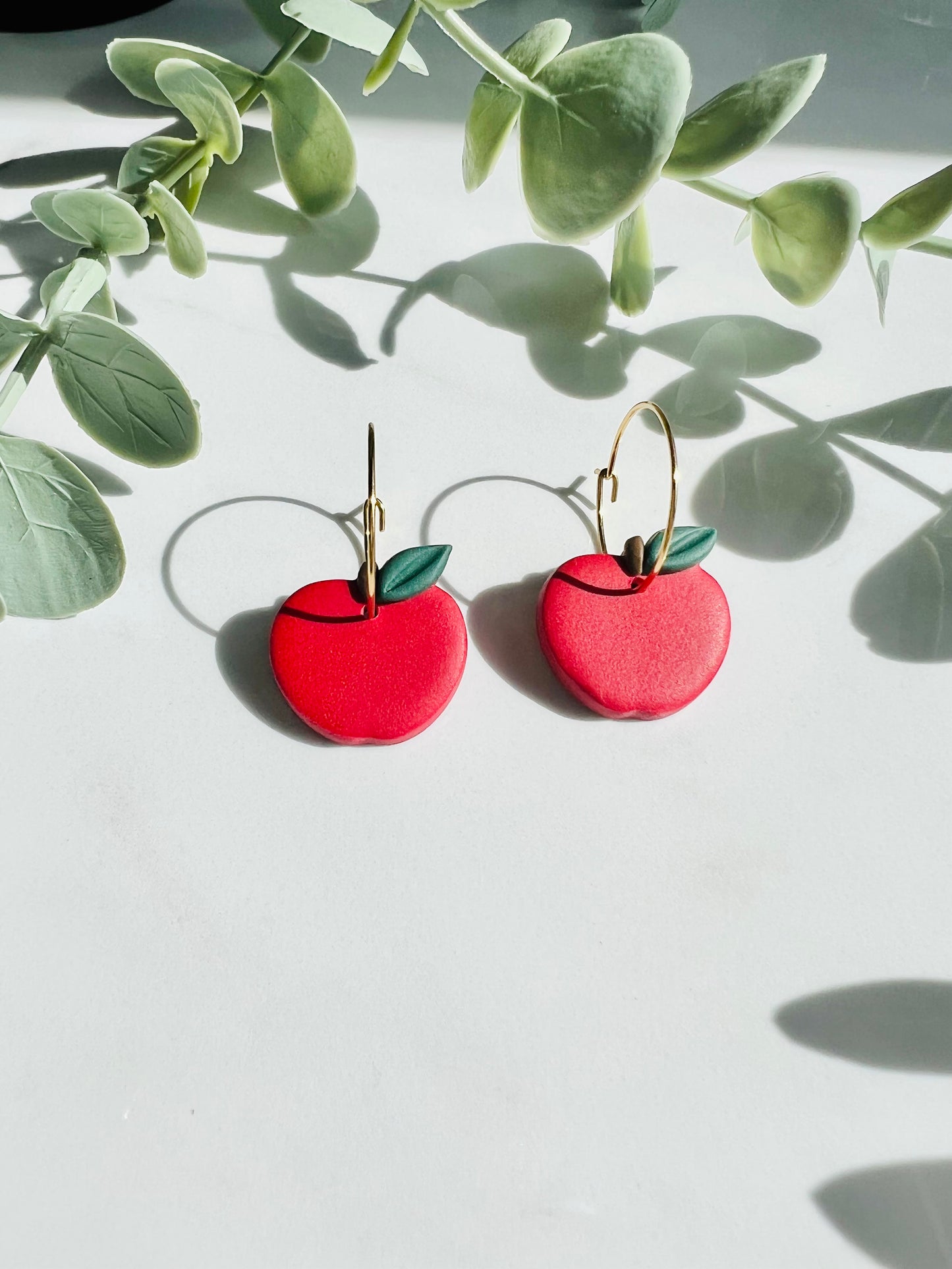 Apple Hoop Earrings