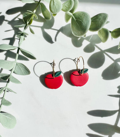 Apple Hoop Earrings